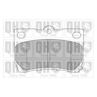 Jeu de 4 plaquettes de frein arrière QUINTON HAZELL OEM 04466WY020