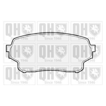 Jeu de 4 plaquettes de frein avant QUINTON HAZELL OEM 5520050J03