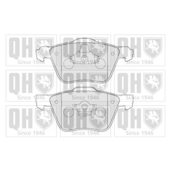 Jeu de 4 plaquettes de frein avant QUINTON HAZELL OEM 31262506