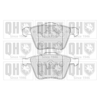 Jeu de 4 plaquettes de frein avant QUINTON HAZELL OEM 30769125