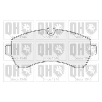 Jeu de 4 plaquettes de frein avant QUINTON HAZELL OEM 9064210300