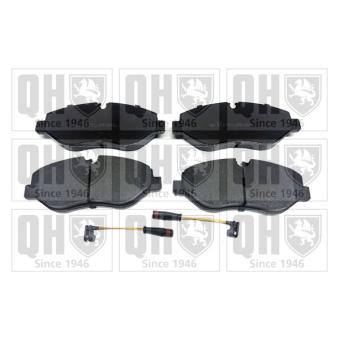 Jeu de 4 plaquettes de frein avant QUINTON HAZELL OEM A9104204000