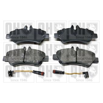 Jeu de 4 plaquettes de frein arrière QUINTON HAZELL OEM A0044206920