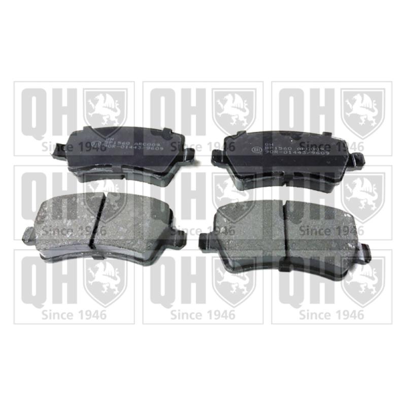 Jeu de 4 plaquettes de frein arrière QUINTON HAZELL BP1560 - Visuel 1