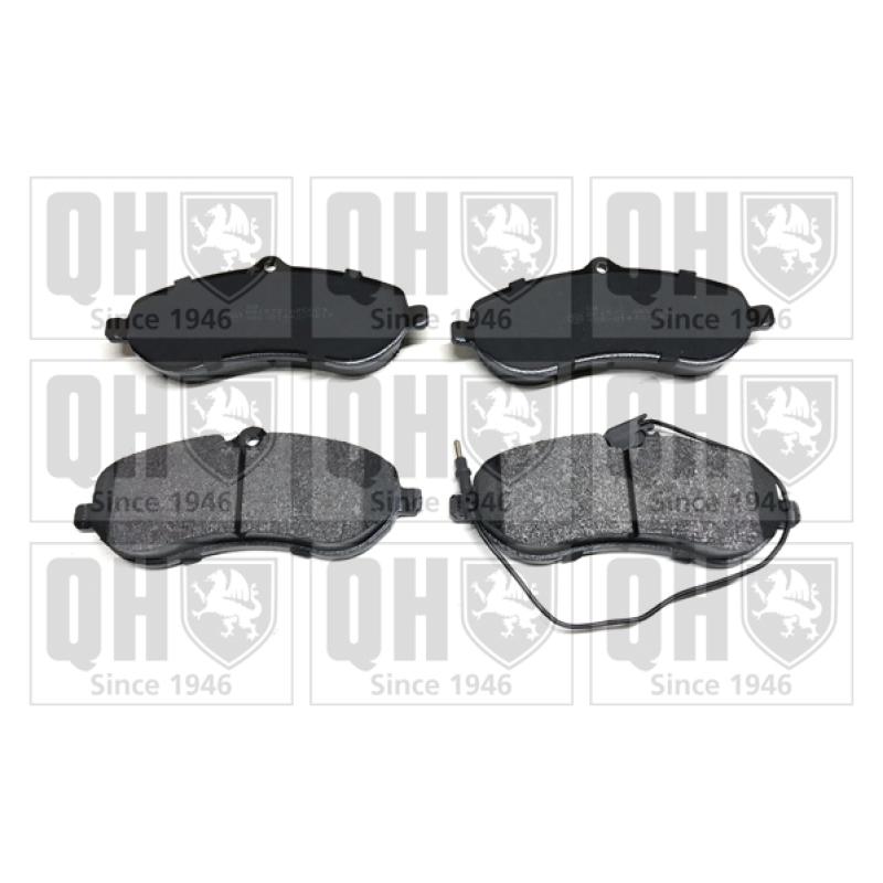 Jeu de 4 plaquettes de frein avant QUINTON HAZELL BP1572 - Visuel 1
