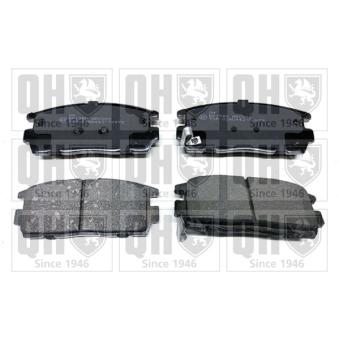 Jeu de 4 plaquettes de frein arrière QUINTON HAZELL OEM 96626076