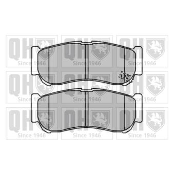 Jeu de 4 plaquettes de frein arrière QUINTON HAZELL OEM 583024AA00