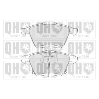 Jeu de 4 plaquettes de frein avant QUINTON HAZELL OEM GPYA3323ZD