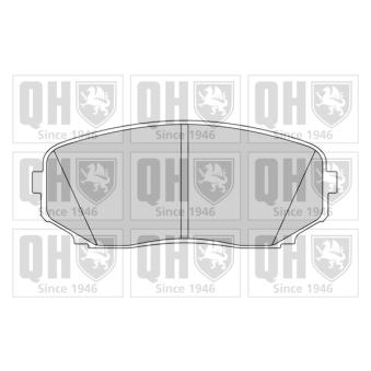 Jeu de 4 plaquettes de frein avant QUINTON HAZELL OEM EHY43328Z