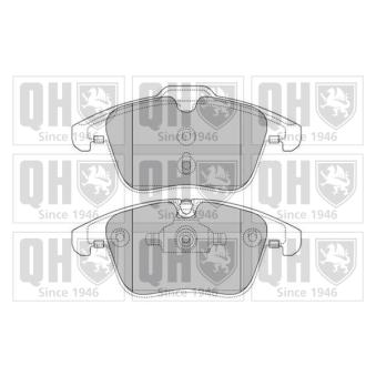 Jeu de 4 plaquettes de frein avant QUINTON HAZELL OEM C2C39929