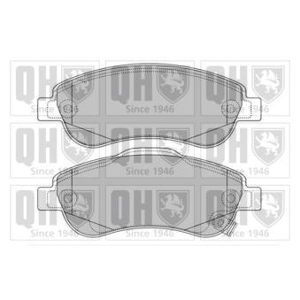 Jeu de 4 plaquettes de frein avant QUINTON HAZELL OEM 45022SWWG01