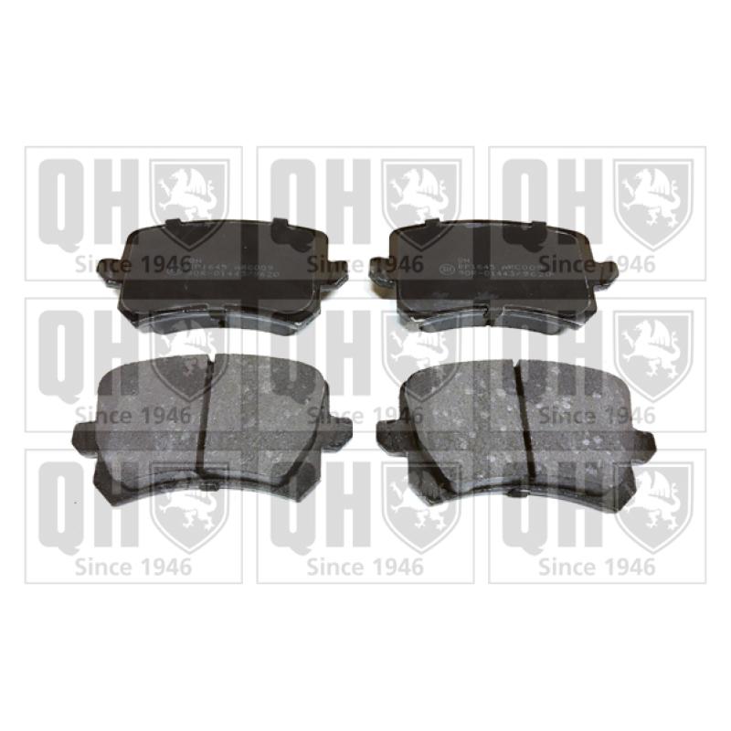 Jeu de 4 plaquettes de frein arrière QUINTON HAZELL BP1645 - Visuel 1
