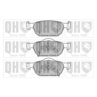 Jeu de 4 plaquettes de frein avant QUINTON HAZELL OEM 45022TGNG00