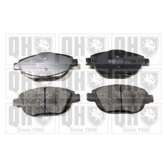 Jeu de 4 plaquettes de frein avant QUINTON HAZELL OEM 1611837880
