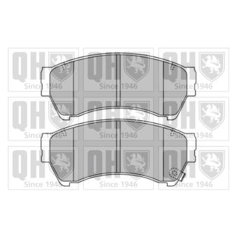 Jeu de 4 plaquettes de frein avant QUINTON HAZELL OEM GSYD3328Z