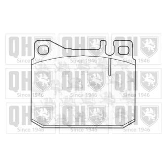 Jeu de 4 plaquettes de frein avant QUINTON HAZELL OEM 281698151A