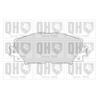Jeu de 4 plaquettes de frein avant QUINTON HAZELL OEM 044650W141