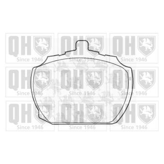 Jeu de 4 plaquettes de frein avant QUINTON HAZELL OEM 513083
