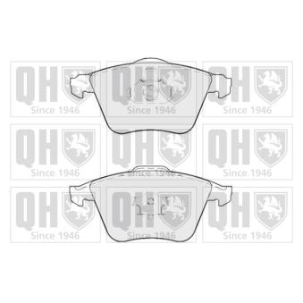 Jeu de 4 plaquettes de frein avant QUINTON HAZELL OEM 31317658