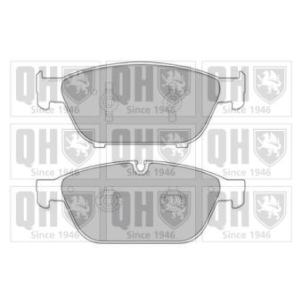 Jeu de 4 plaquettes de frein avant QUINTON HAZELL OEM 4G0698151B