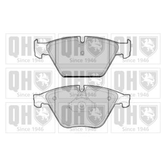 Jeu de 4 plaquettes de frein avant QUINTON HAZELL OEM 34112339270