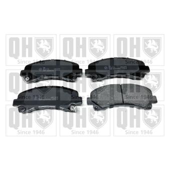 Jeu de 4 plaquettes de frein avant QUINTON HAZELL [BP1779]