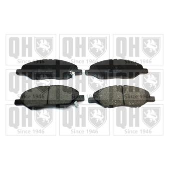 Jeu de 4 plaquettes de frein avant QUINTON HAZELL [BP1795]