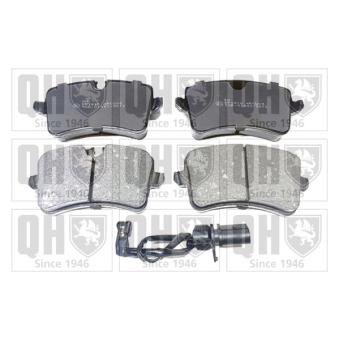 Jeu de 4 plaquettes de frein arrière QUINTON HAZELL OEM 4G0698451J