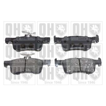 Jeu de 4 plaquettes de frein arrière QUINTON HAZELL OEM 1647875680