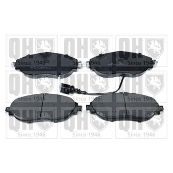 Jeu de 4 plaquettes de frein avant QUINTON HAZELL OEM 5Q0698151G