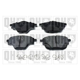Jeu de 4 plaquettes de frein arrière QUINTON HAZELL [BP1848]