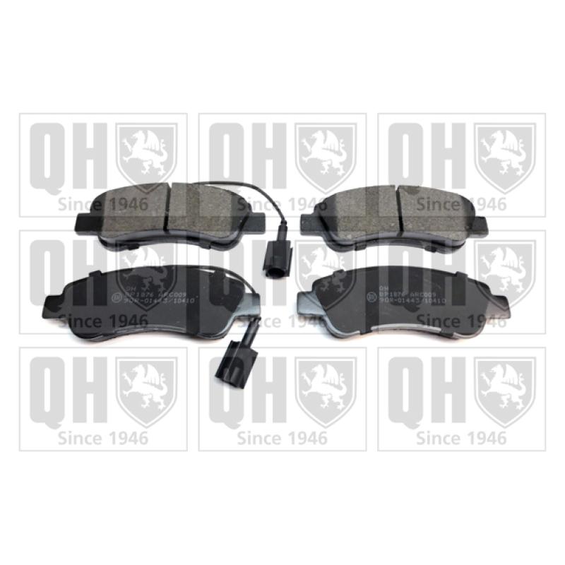 Jeu de 4 plaquettes de frein arrière QUINTON HAZELL BP1876 - Visuel 1