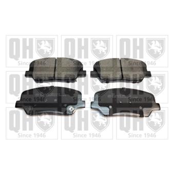 Jeu de 4 plaquettes de frein arrière QUINTON HAZELL OEM 77367094