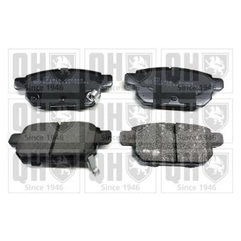 Jeu de 4 plaquettes de frein arrière QUINTON HAZELL OEM 5580068L21
