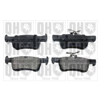 Jeu de 4 plaquettes de frein arrière QUINTON HAZELL OEM 2123543