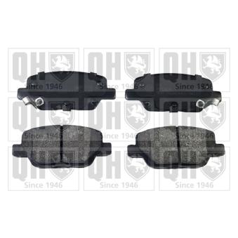 Jeu de 4 plaquettes de frein arrière QUINTON HAZELL OEM 77367717