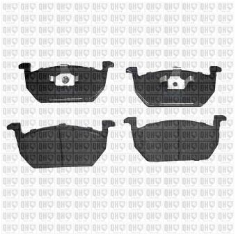 Jeu de 4 plaquettes de frein avant QUINTON HAZELL BP1943 pour CITROEN DS3 1.0 TSI - 110cv