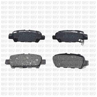 Jeu de 4 plaquettes de frein arrière QUINTON HAZELL OEM D4M604ND0A