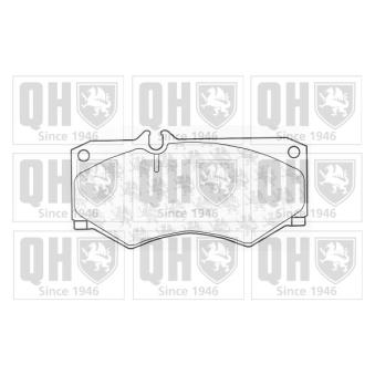 Jeu de 4 plaquettes de frein avant QUINTON HAZELL OEM 291698151
