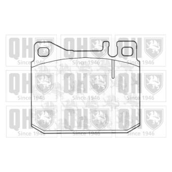 Jeu de 4 plaquettes de frein avant QUINTON HAZELL OEM 0024200720