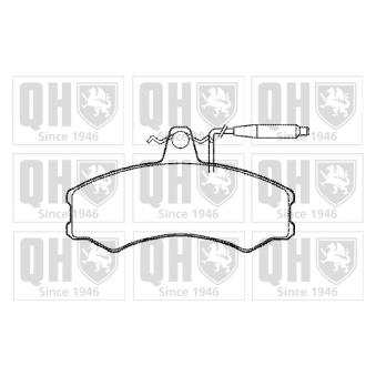 Jeu de 4 plaquettes de frein avant QUINTON HAZELL OEM 95667764