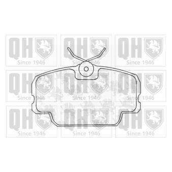 Jeu de 4 plaquettes de frein avant QUINTON HAZELL OEM 0014201020