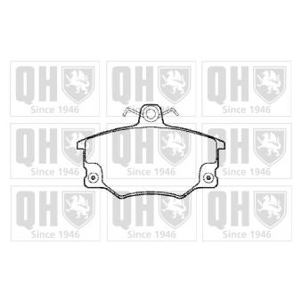 Jeu de 4 plaquettes de frein avant QUINTON HAZELL OEM 791449