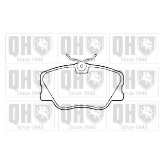 Jeu de 4 plaquettes de frein avant QUINTON HAZELL OEM 0004200720