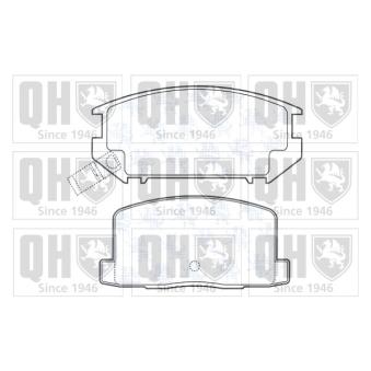 Jeu de 4 plaquettes de frein arrière QUINTON HAZELL OEM 0446617070