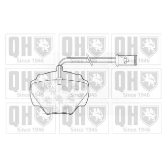 Jeu de 4 plaquettes de frein arrière QUINTON HAZELL OEM STC8570