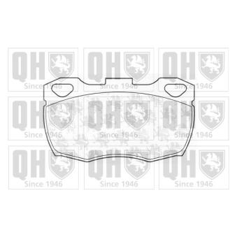 Jeu de 4 plaquettes de frein avant QUINTON HAZELL OEM SFP000260