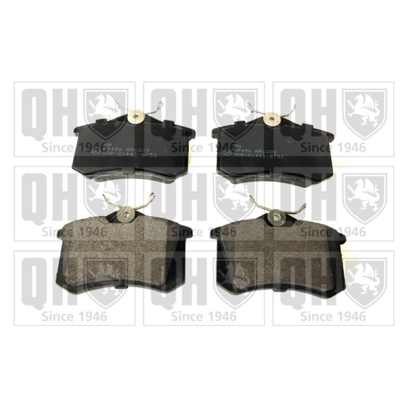 Jeu de 4 plaquettes de frein arrière QUINTON HAZELL BP456 - Visuel 1