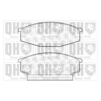 Jeu de 4 plaquettes de frein avant QUINTON HAZELL OEM 41060T7892