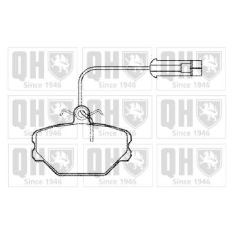 Jeu de 4 plaquettes de frein avant QUINTON HAZELL OEM 794079